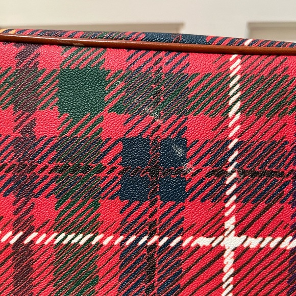 Dooney & Bourke Tarten Plaid Satchel in Red/Multi - Picture 9 of 12